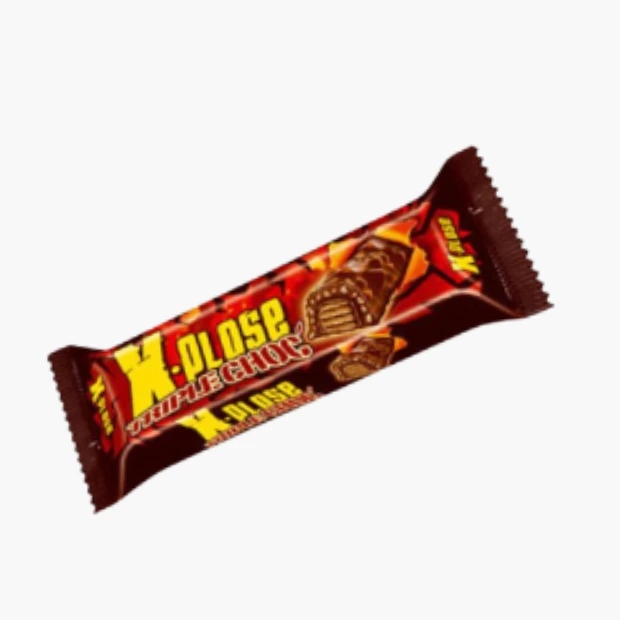 XPLOSE Barre biscuitée Chocolat Triple-Choc