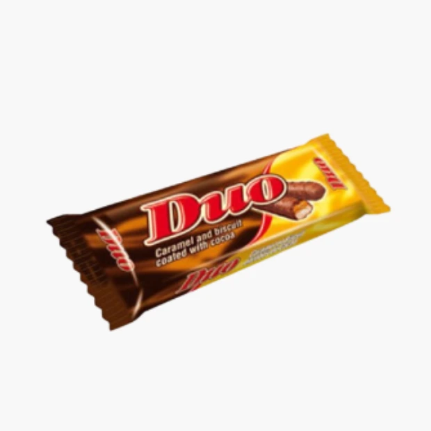 DUO Barre biscuitée caramel