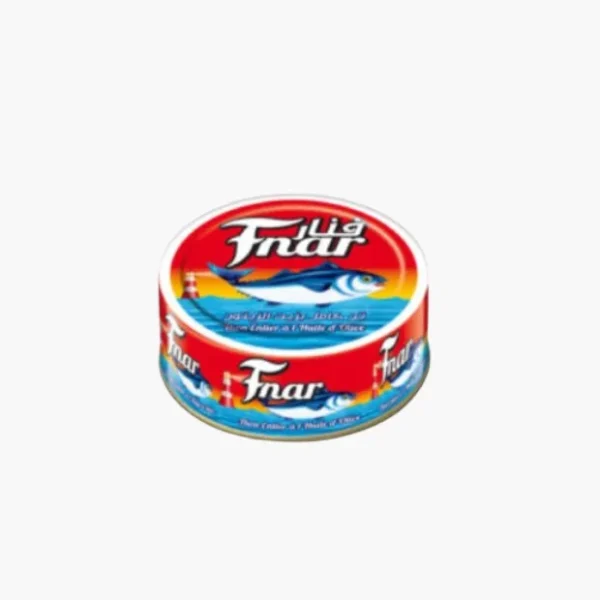 Thon entier à l’huile d’olive EL FNAR 160g