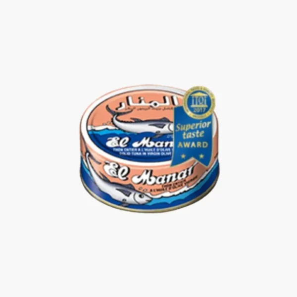 Thon entier à l’huile d’olive MANAR 160g