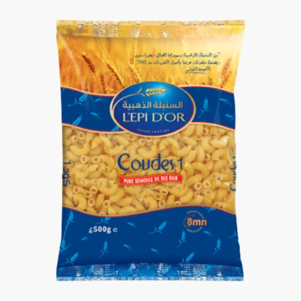 Pâtes Coude 1 L’EPI D’OR 500g