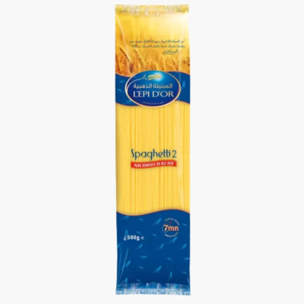 Pâtes Spaghetti 2 L’EPI D’OR 500g