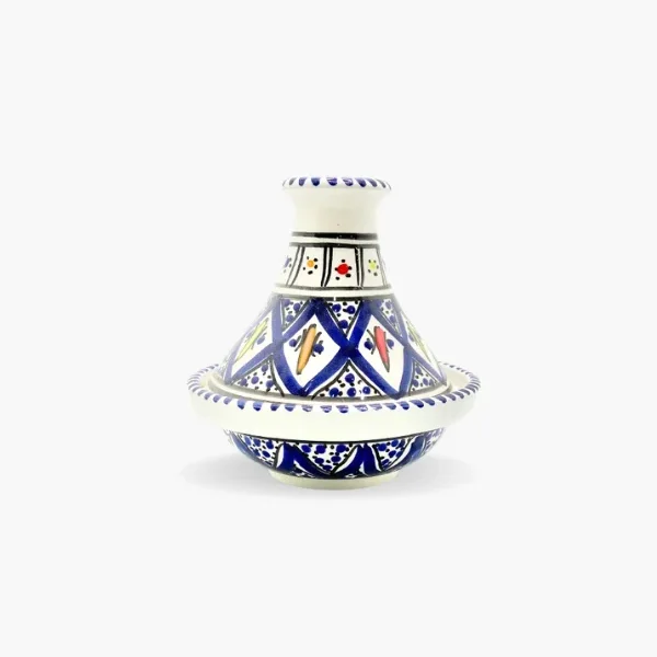 Mini tajine - Motifs graphiques bleu
