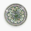 Assiette plate 27D – Motifs graphiques vert – Image 2