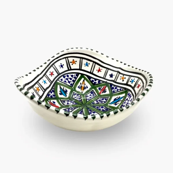 Saladier zinguia 15D – Motifs graphiques vert