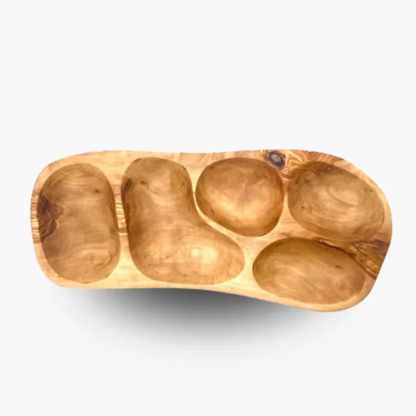 Plateau de fruits secs 33cm en Bois d’Olivier