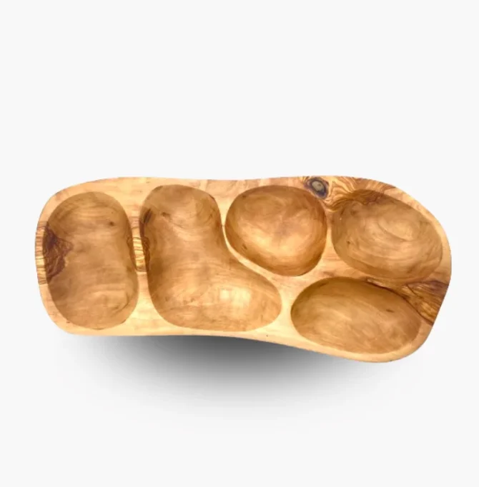 Plateau de fruits secs 33cm en Bois d’Olivier