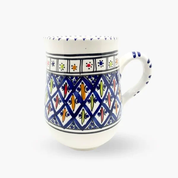 Pichet - Motifs graphiques bleu
