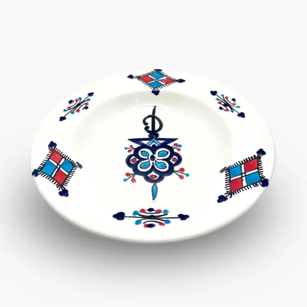 Assiette creuse 20D - Khlela bleu