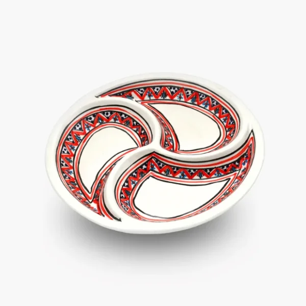 Plat apéritif rond – Makroudh rouge