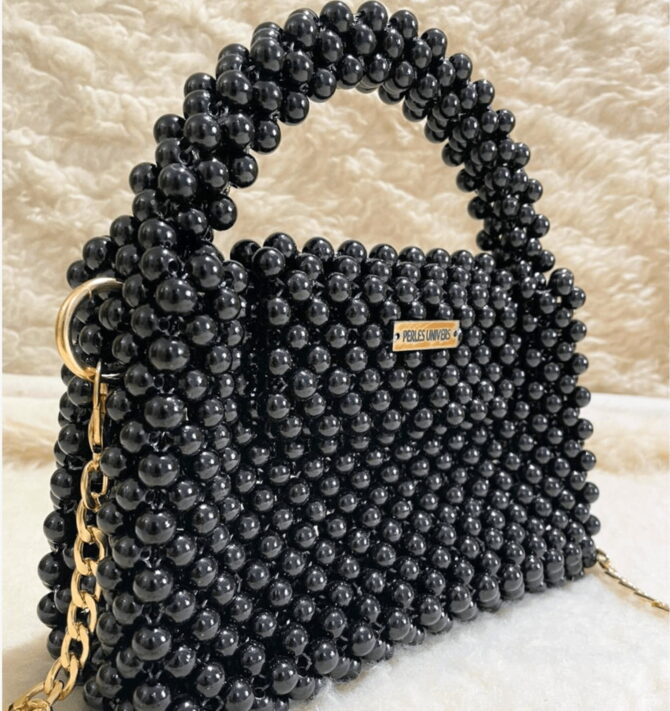 Sac en perle Classique noir – PERLES UNIVERS