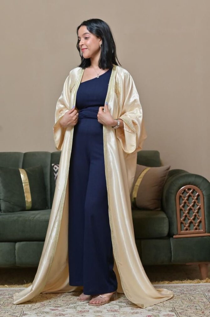 Abaya Beige Clair - MISS CHIC COUTURE