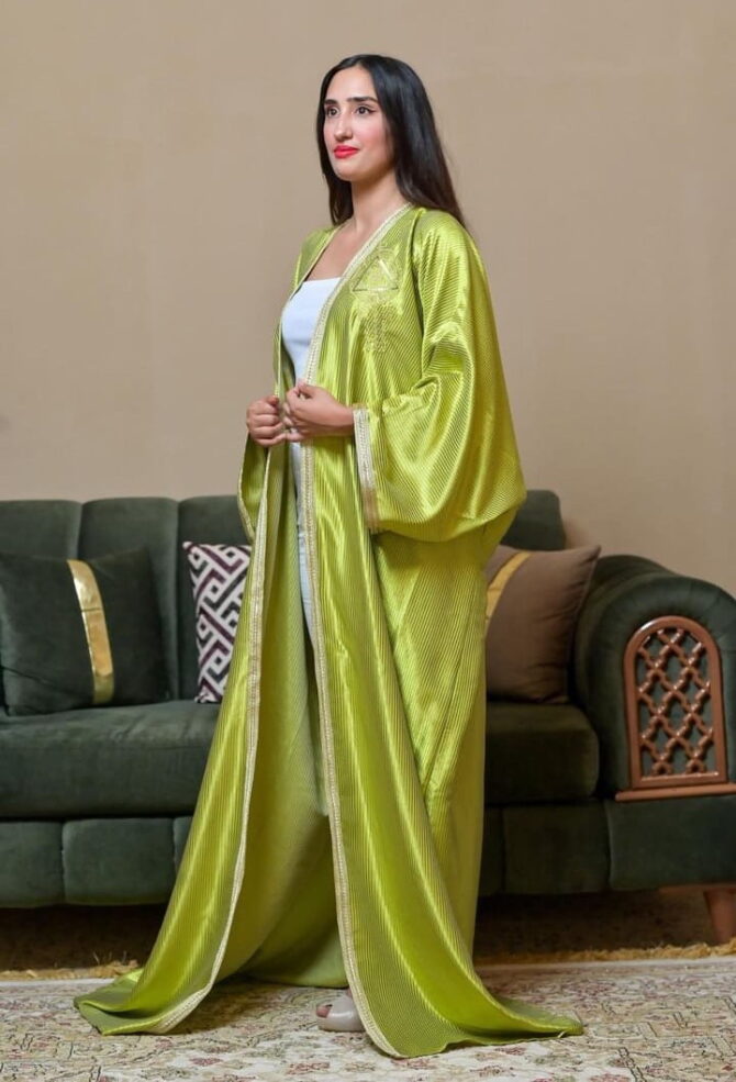 Abaya Pistachio - MISS CHIC COUTURE