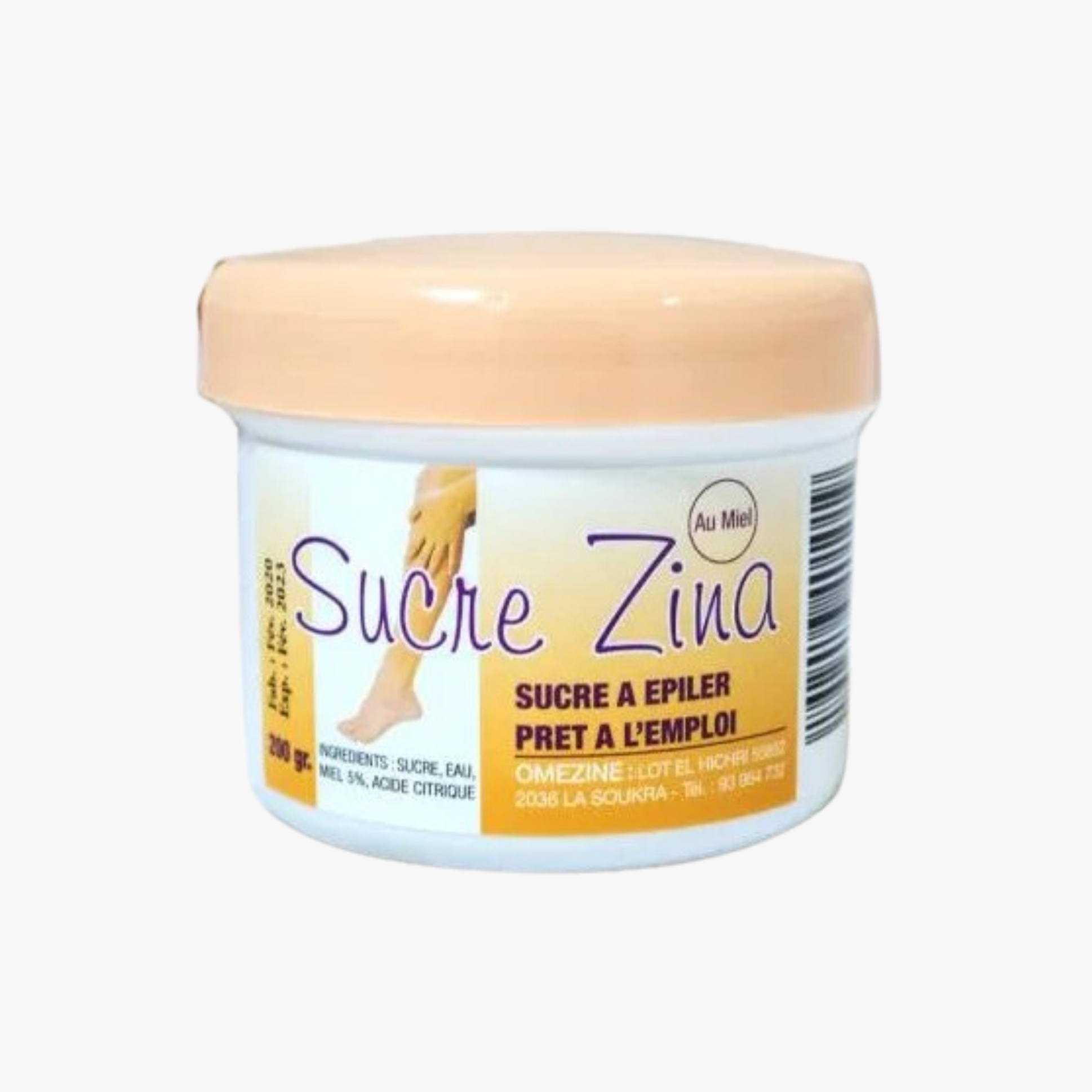 Sucre à épiler au miel ZINA – 200g