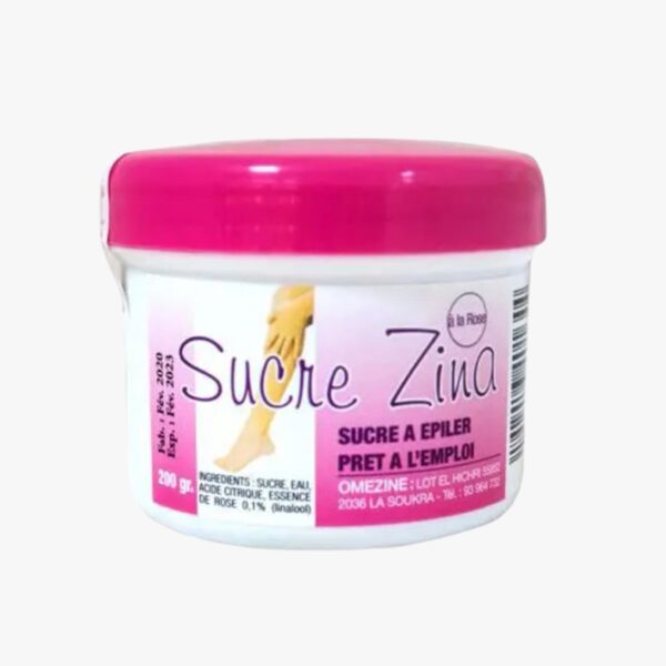 Sucre à épiler à la rose ZINA – 200g