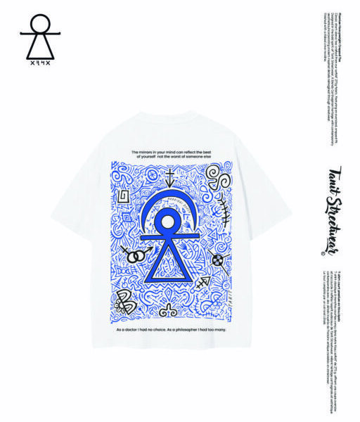 Premium Heavyweight Cropped Tee Blue