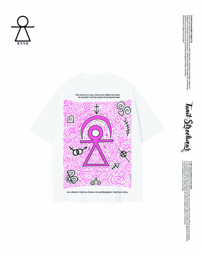 Premium Heavyweight Cropped Tee Pink