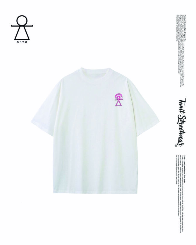 Premium Heavyweight Cropped Tee Pink – Image 2