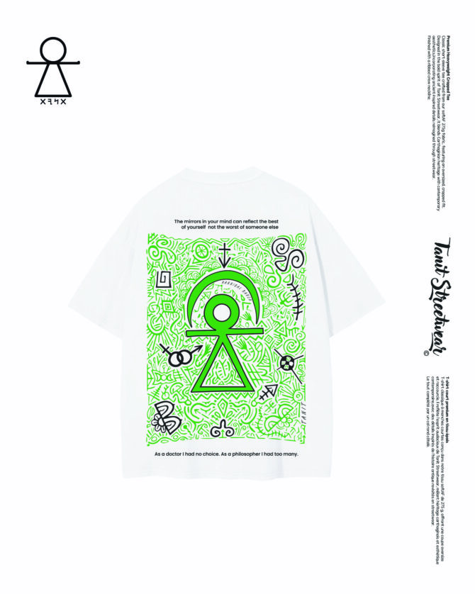 Heavyweight Cropped Tee Green