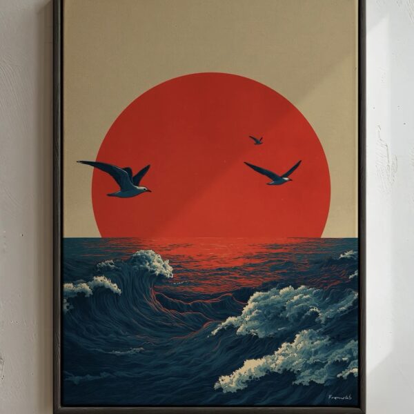 Oceanic Horizon tableau 35x46cm - framelab