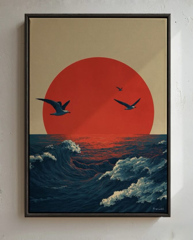 Oceanic Horizon tableau 35x46cm - framelab