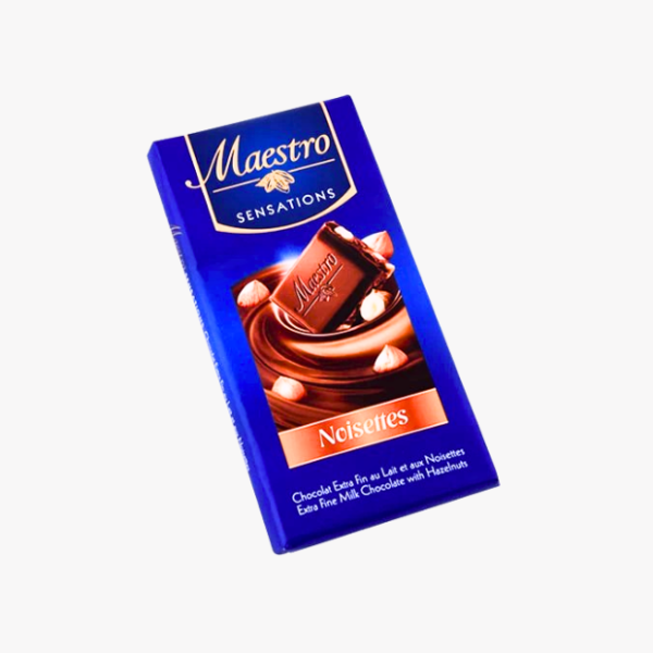 Chocolat lait Noisettes MAESTRO 90g