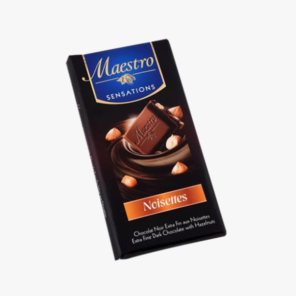Chocolat noir aux noisettes MAESTRO 90g